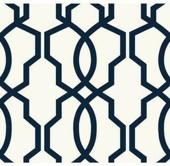 Hourglass Trellis Geometric Wallpaper Mediterranean