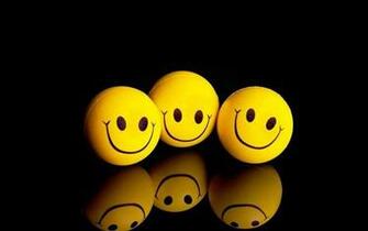Smiley Balls On Black Funny Wallpaper HD Rocks