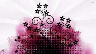 On Pink Paint Splash Wallpaper Digital Art