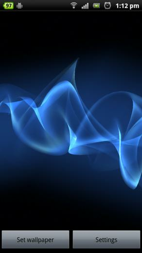 Sony Xperia S Cosmic Flow Live Wallpaper For All Devices
