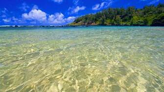Turquoise Waters Hawaii Full HD Wallpaper