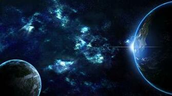 Planet Earth The Planets Sunrise Stars Galaxies Wallpaper