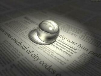 News Crystal Ball Sphere Glass Lens Spotlight 3d Wallpaper