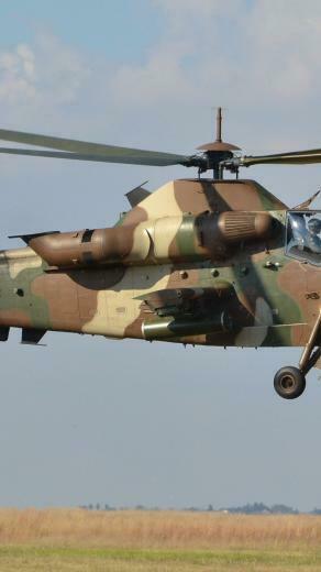 Wallpaper Denel Ah Rooivalk Attack Helicopter South African