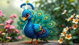 Cute Peacock Wallpaper