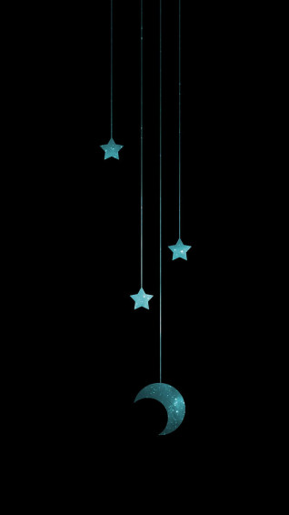 Moon And Stars iPhone Wallpaper
