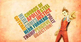 Apollo Justice Typography Wallpaper By Vyndictus