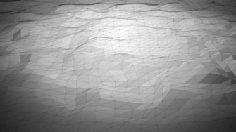 Silver Abstract Polygonal Background With Shifting Wireframe Lines