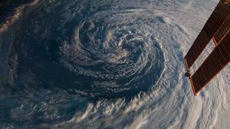 Earth Clouds Seen From Outer Space Wallpaper