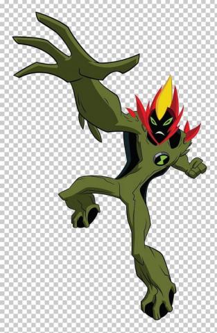 Ben Swampfire Alien Force Drawings