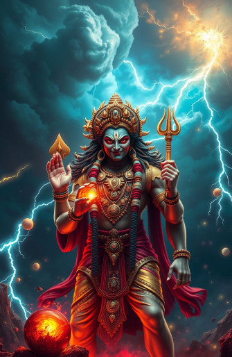 Angry Vishnu Wallpaper
