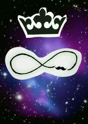 Background Crown Galaxy Moustache Wallpaper Infinaty