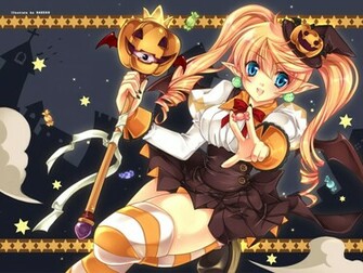 Holiday Wallpaper Anime Halloween
