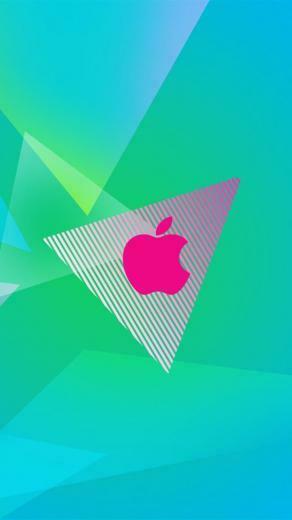 Girly Aqua Apple iPhone Background HD