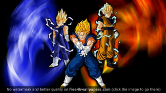 Goku Vegeta Y Vegito Wallpaper