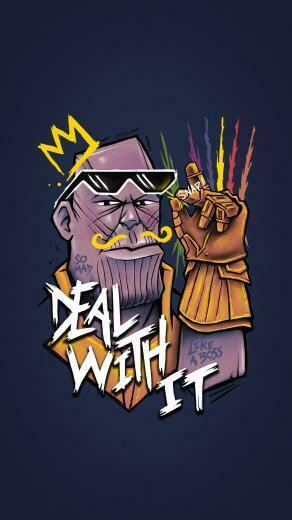 Thanos Finger Snap iPhone Wallpaper Phone Marvel