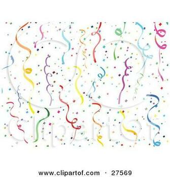BirtHDay Streamers Clipart