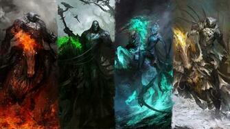 Four Horsemen Of The Apocalypse Fantasy Wallpaper