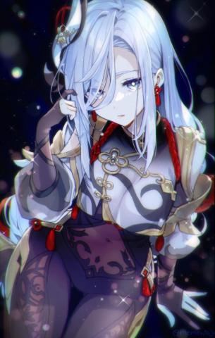 Shenhe Genshin Impact Zerochan Anime Image Board