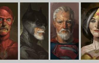 Wallpaper Superman Batman Wonder Woman Flash Marvel Superheroes
