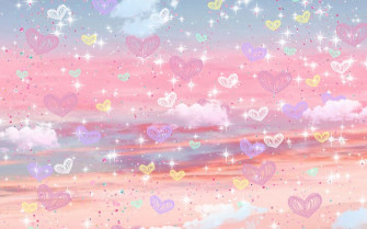 Super Cute Pink Aesthetic Hearts Background