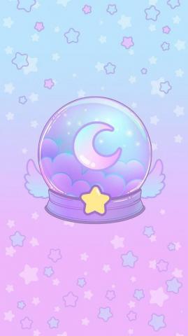 Kawaii Magic Ball Cute Pastel HD Mobile Wallpaper In