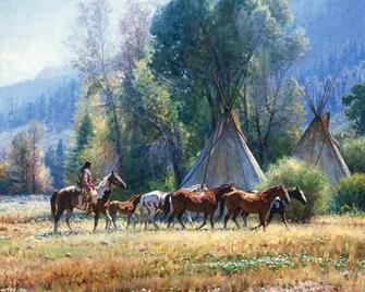 Artistic Native American Wallpaper
