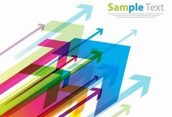 Colored Arrows Vector Background Graphics All Web