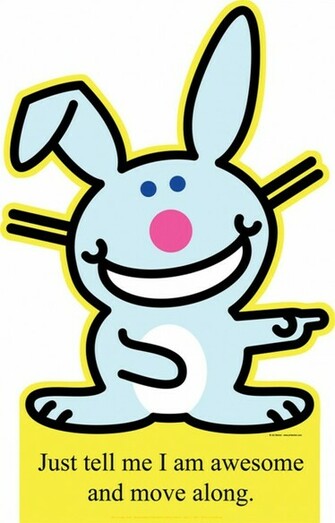 Happy Bunny Move Along