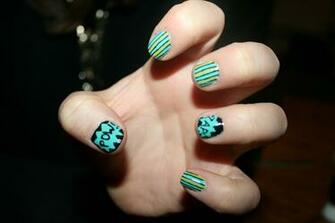 Boom Nails Wallpaper Stripes And Pows