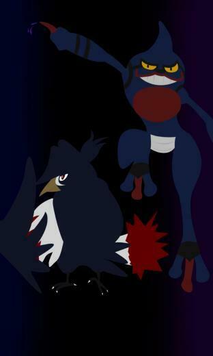 Honchkrow And Toxicroak Wallpaper By Grimsan