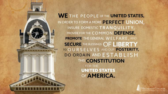 Constitutional Desktop Background With Hillsdale Clocktower