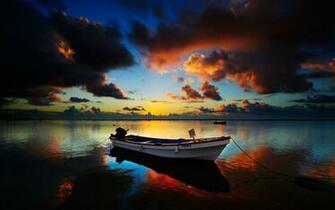Personal Boats Wallpaper Boat On Lake In The Twilight