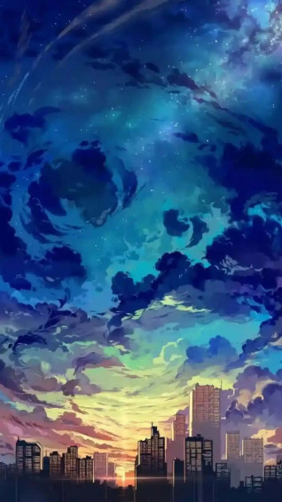 Cool Anime Blue Wallpaper