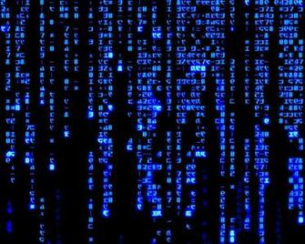 Matrix Blue Code X Wallpaper