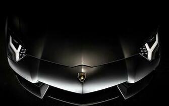 Black Lamborghini Aventador Bonnet Desktop Pc