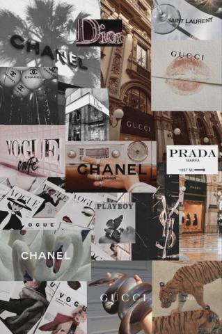Designer Brands Aesthetic iPhone Wallpaper Girly