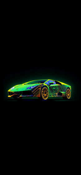 Colorful Lamborghini Black Wallpaper 4k
