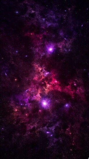 Purple Stars iPhone 5s Wallpaper iPad
