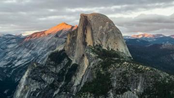 Wallpaper Half Dome Mountain Yosemite National Park California