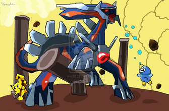 Primal Dialga Wallpaper Dark Revamp By