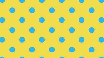 Polka Dot Background Yellow Blue Wallpaper