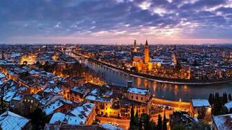 Verona Dusk Bing Wallpaper