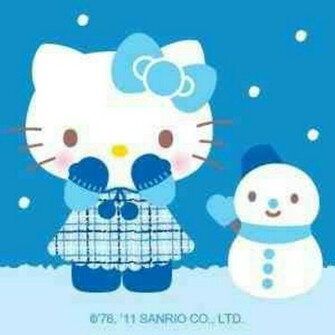 Winter Kitty Hello