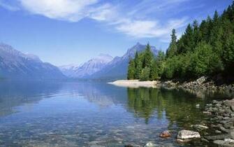 Beautiful Mountains And Lakes Widescreen Wallpaper No