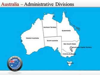 Maps Australia Powerpoint Map Background Ppt