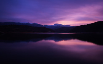 Mountain Lake Night Reflection 5k Wallpaper HD Nature 4k