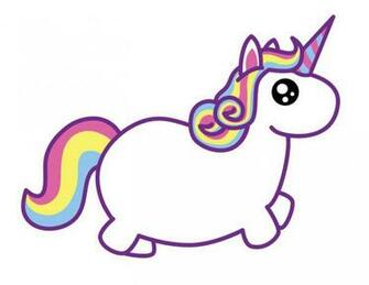 Unicorn Fat Unicorns Awesome Cute Kawii