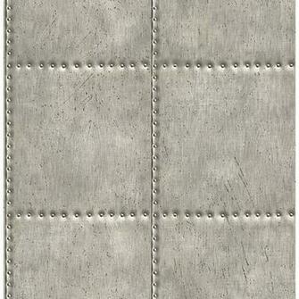 Rivets Silver Sheet Metal Wallpaper By A Streets Prints
