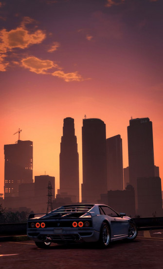 Los Santos Skyline X Post R Outrun Grandtheftautov Gtav Gta5